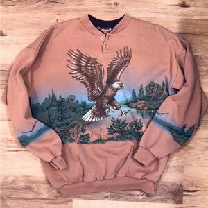 Vintage 90’s Arts Unlimited Majestic Eagle Sweatshirt large